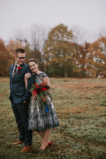 Moody fall barn wedding in Maine