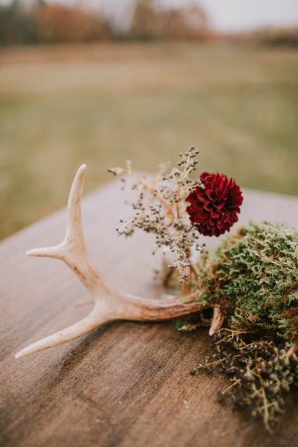 Moody fall barn wedding in Maine