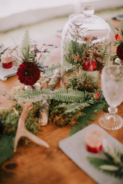 Moody fall barn wedding in Maine
