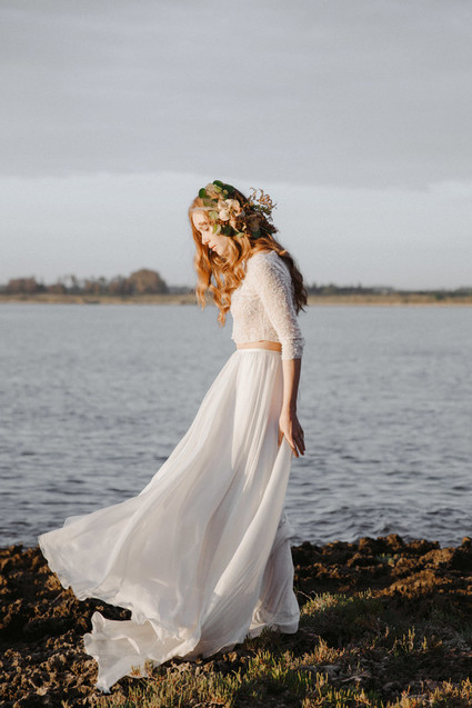 Romantic boho fall Apulia elopement