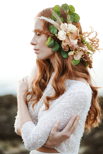 Romantic boho fall Apulia elopement Inspiration