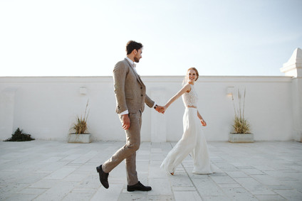 Romantic boho fall Apulia elopement