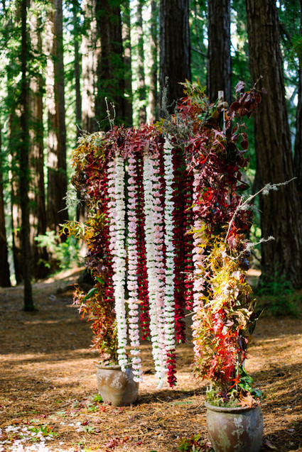 Rustic fall forest wedding at Santa Lucia Preserve in Carmel