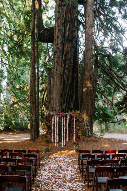 Rustic fall forest wedding at Santa Lucia Preserve in Carmel Inspiration