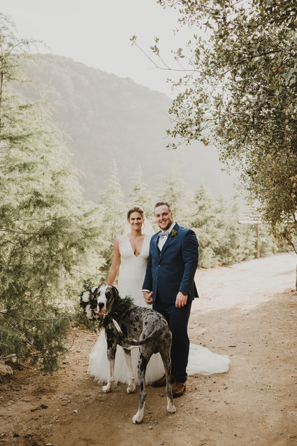 Rustic winter wedding in Oak Glen, CA