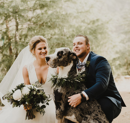 Rustic winter wedding in Oak Glen, CA