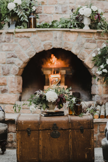 Rustic winter wedding in Oak Glen, CA