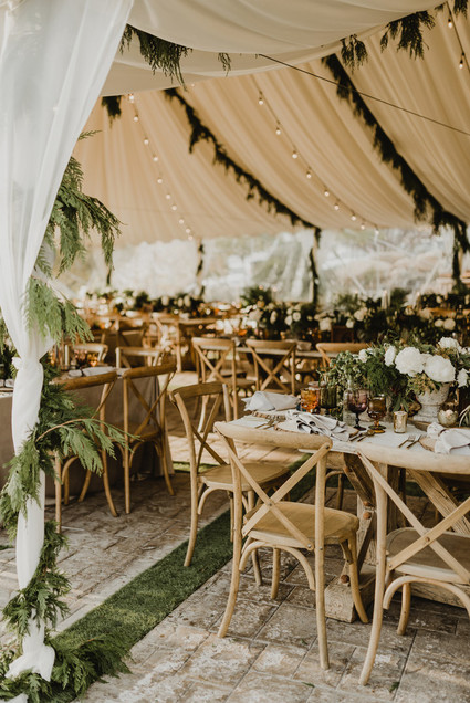 Rustic winter wedding in Oak Glen, CA