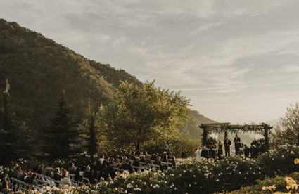 Rustic winter wedding in Oak Glen, CA