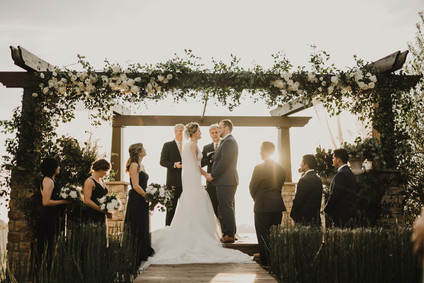 Rustic winter wedding in Oak Glen, CA