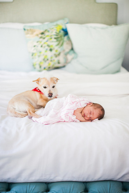 lifestyle newborn photos in Los Angeles