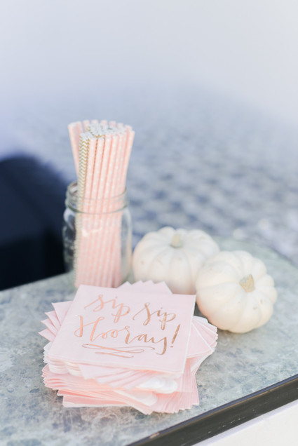 Pink pumpkin baby shower