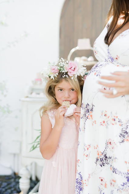 Pink pumpkin baby shower