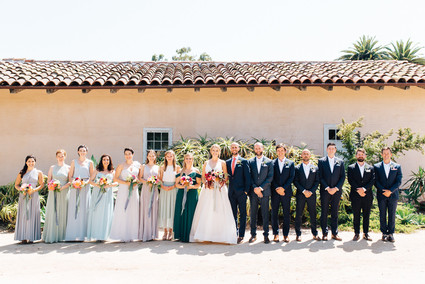 Colorful wedding at the Santa Barbara Historical Museum