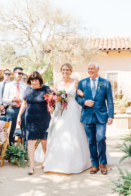 Colorful wedding at the Santa Barbara Historical Museum
