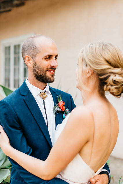 Colorful wedding at the Santa Barbara Historical Museum