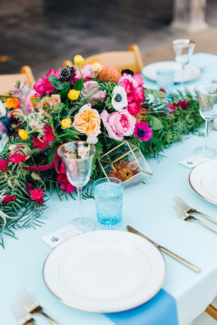 Colorful wedding at the Santa Barbara Historical Museum