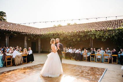 Colorful wedding at the Santa Barbara Historical Museum