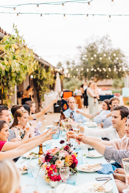 Colorful wedding at the Santa Barbara Historical Museum