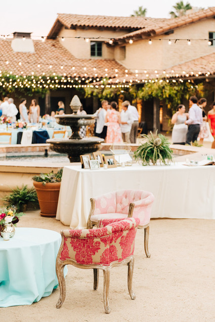 Colorful wedding at the Santa Barbara Historical Museum