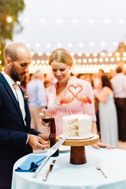 Colorful wedding at the Santa Barbara Historical Museum