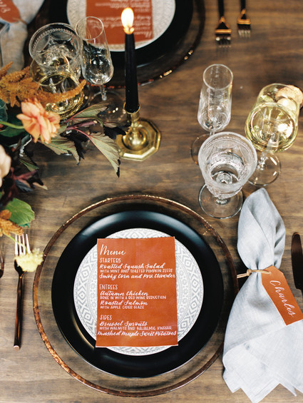 Elegant modern fall wedding ideas at The Forge in Dallas