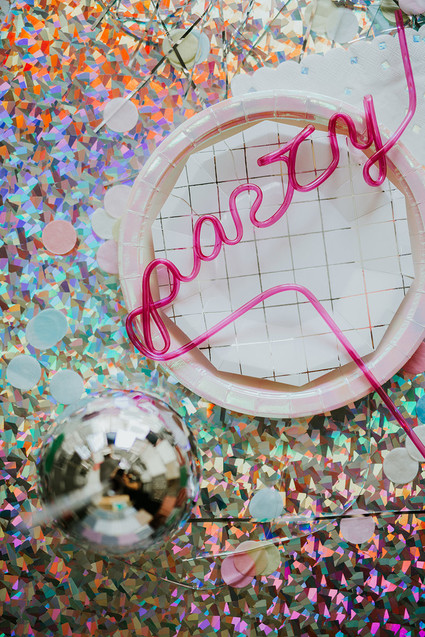 Disco pizza party second birthday