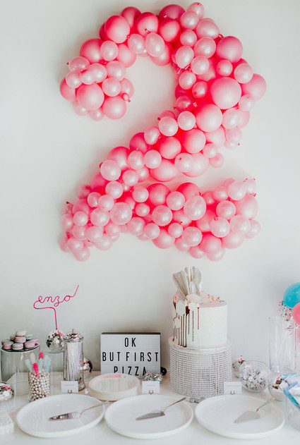 Disco pizza party second birthday