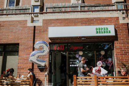 Disco pizza party second birthday