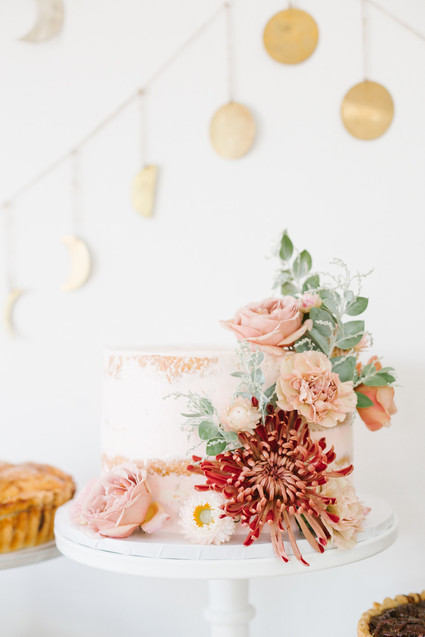 Feminine fall Moon themed 1st birthday party on 100 Layer Cakelet