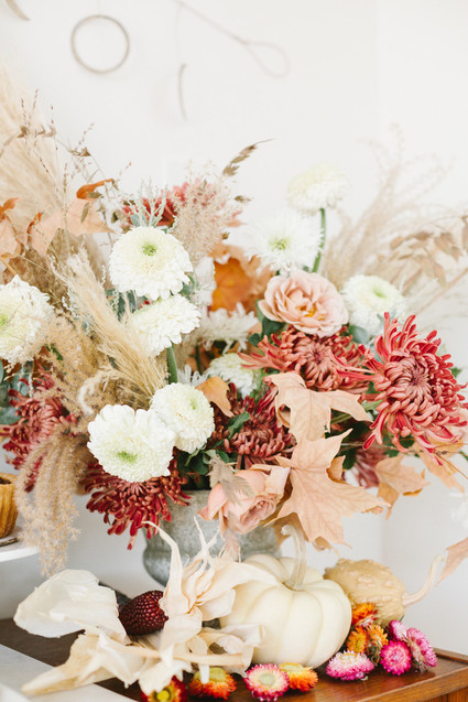 Feminine fall Moon themed 1st birthday party on 100 Layer Cakelet