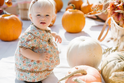 Feminine fall Moon themed 1st birthday party on 100 Layer Cakelet