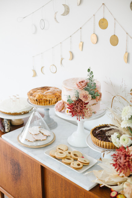 Feminine fall Moon themed 1st birthday party on 100 Layer Cakelet
