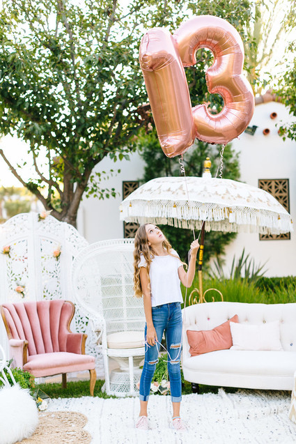 Unique feminine girlfriends 13th birthday party