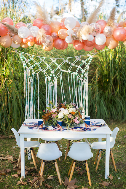 Friendsgiving themed girl's party