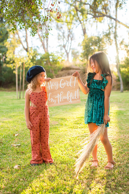 Friendsgiving themed girl's party