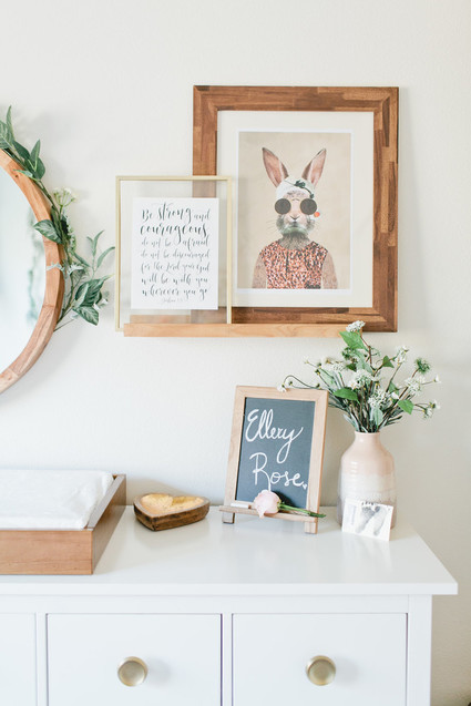 Floral boho girl's nursery