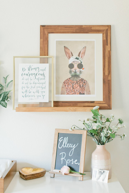 Floral boho girl's nursery