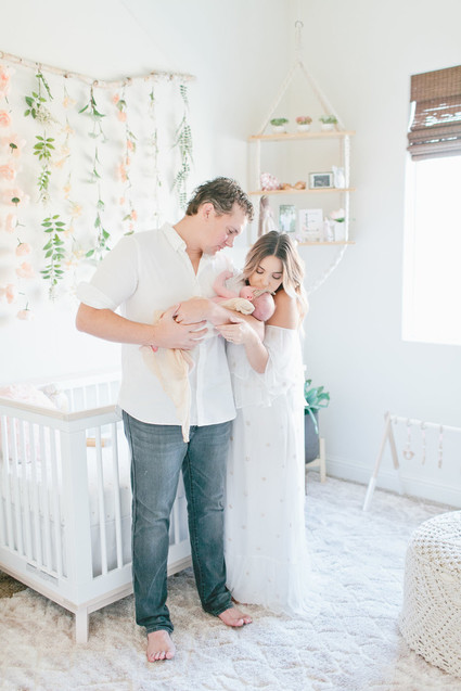 Floral boho girl's nursery