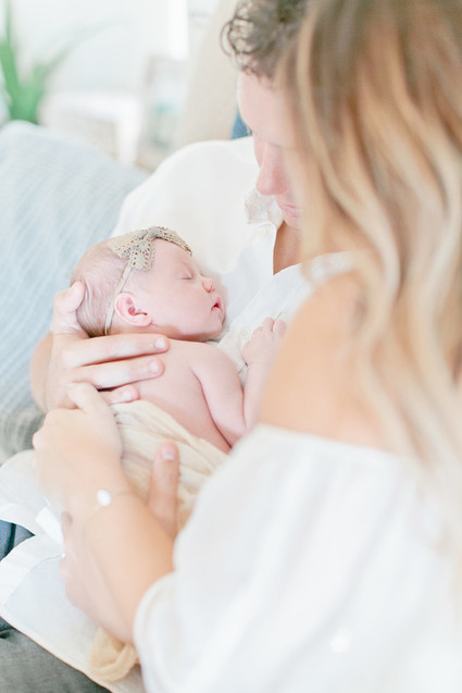 Floral boho girl's nursery and newborn photos