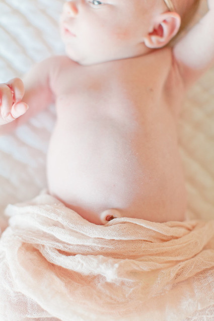 Floral boho girl's nursery and newborn photos