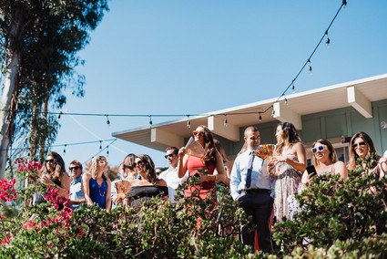 modern macrame backyard wedding in Oceanside Inspiration