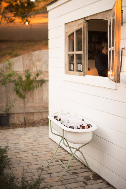 Backyard Thanksgiving feast from Found Rentals