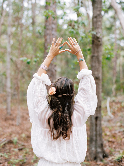 Floral fall forest elopement