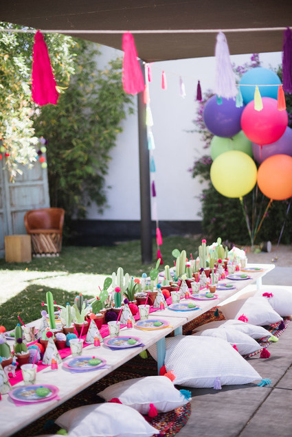 Llama-inspired Frida Kahlo 3rd birthday party