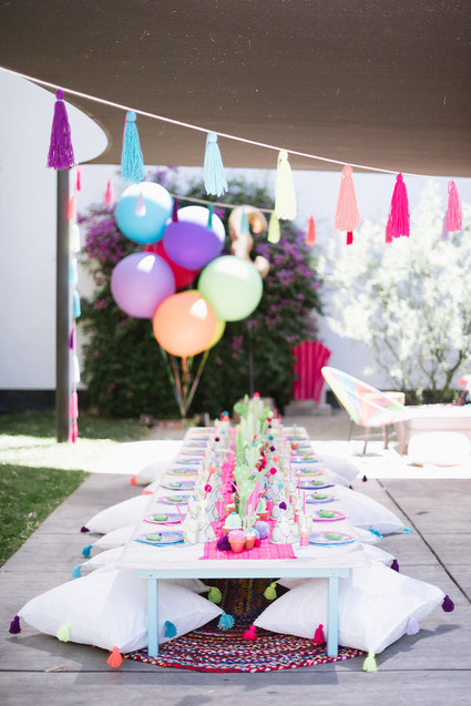 Llama-inspired Frida Kahlo 3rd birthday party