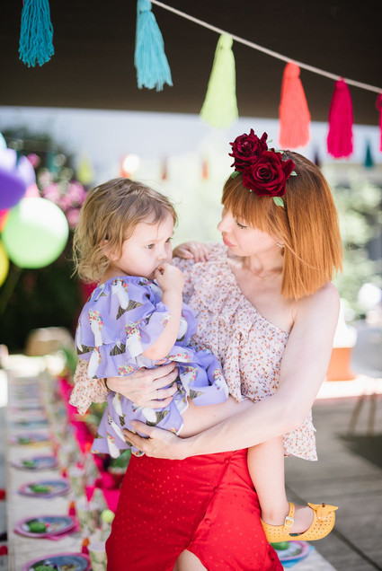 Llama-inspired Frida Kahlo 3rd birthday party