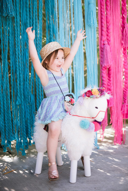 Llama-inspired Frida Kahlo 3rd birthday party