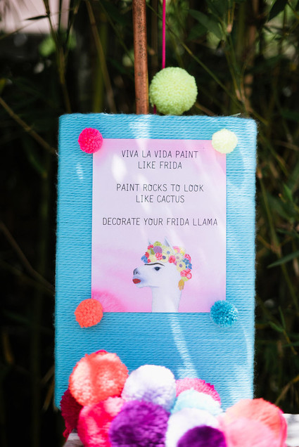 Llama-inspired Frida Kahlo 3rd birthday party