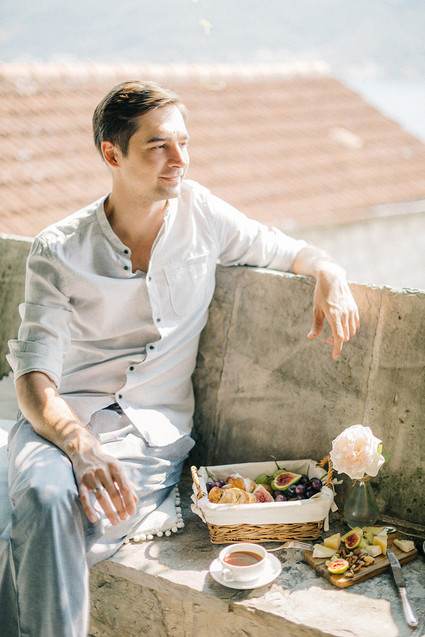 Breakfast elopement in Montenegro Inspiration